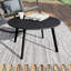Round Metal Outdoor Coffee Table , 70cm cm W 70cm cm D-792584340