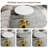 Marble-Top Round Side Table With Tapered Pedestal Base, Ideal For Living Room, Modern Minimalist Design-2055262467-2055262464
