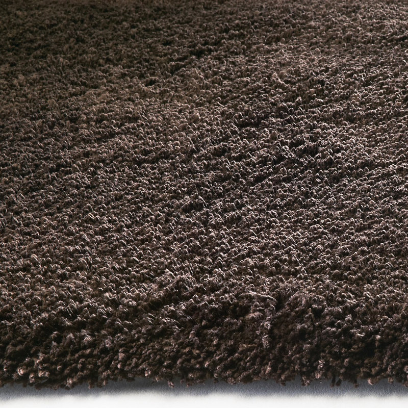 Tapis espresso tissé à la main Damek, Rectangle 9 pi x 13 pi
