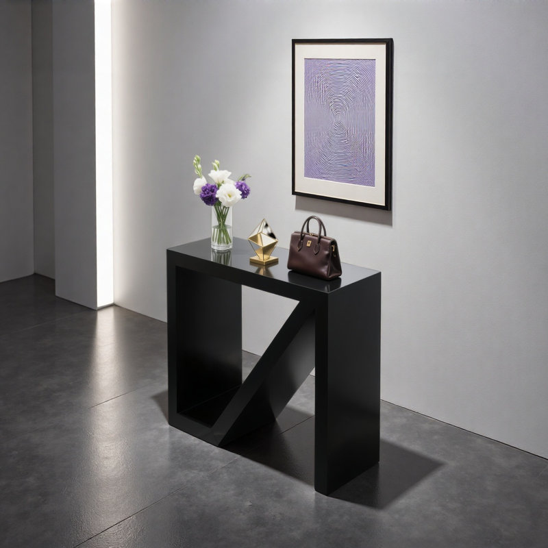 Creative Black Display Table, 29.53" H x 23.62" W x 15.75" D