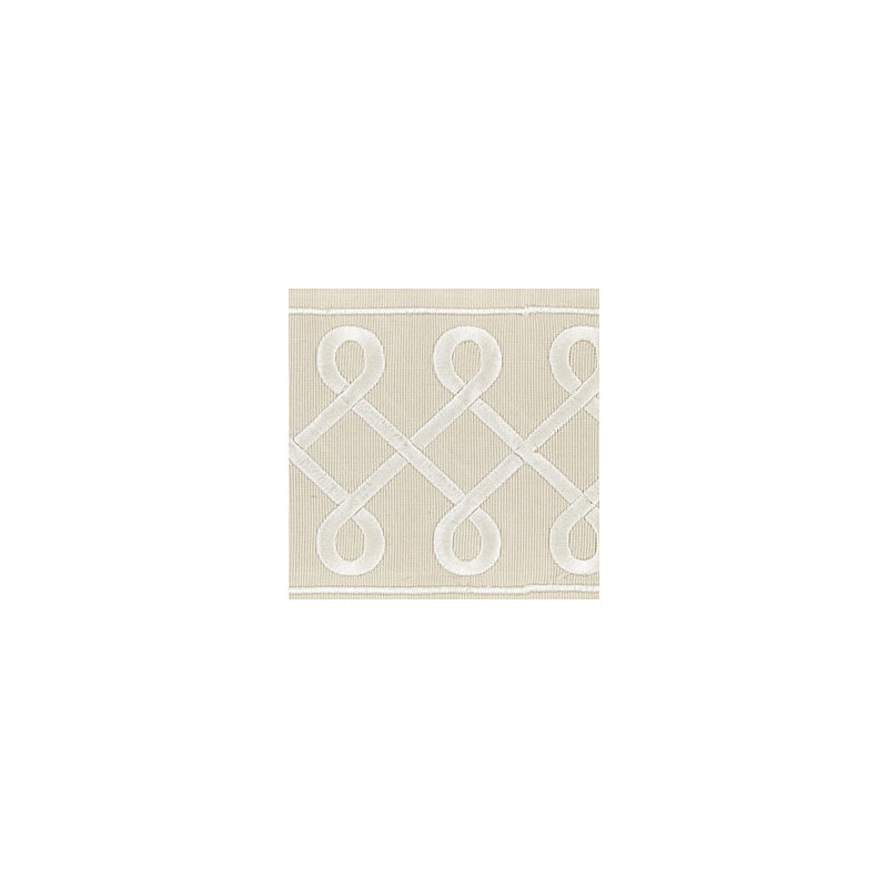 Oriana Soutache Embroidered Cotton Blend Fabric, Sand