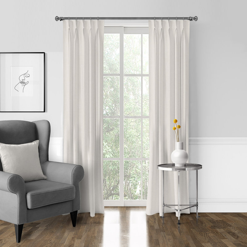 Panneau de rideau simple obscurcissant Phoenix, Perle, l 40 po x L 132 po