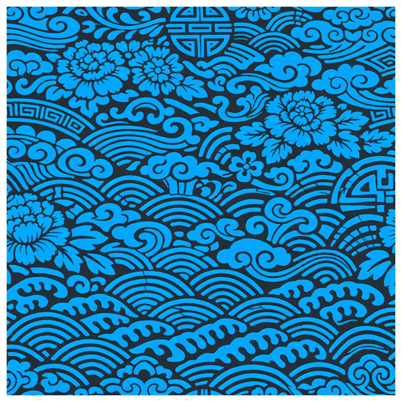 Coussins décoratifs Blue Asian, 18 x 18 inches