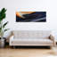 Art abstrait contemporain abstrait orange et bleu-503770535