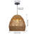 Artibrannan 1 - Light Seagrass Dome Pendant-370272443