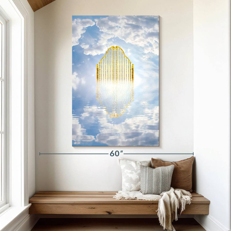 Adella Golden Gates Of Heaven, 51" H x 34" W