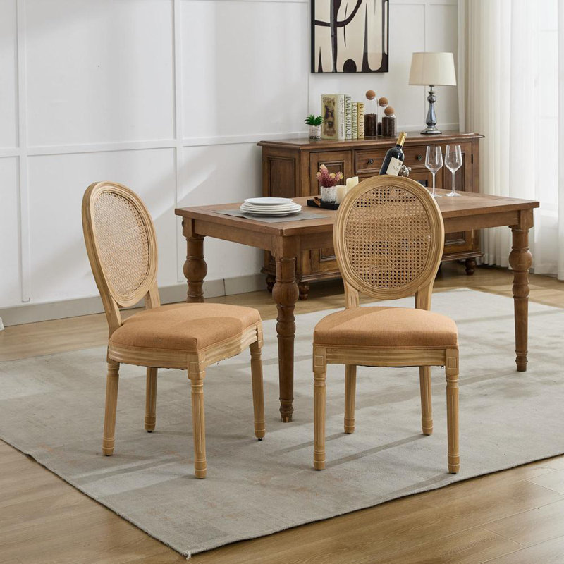 Ensemble de 2 chaises de salle à manger, Tanné