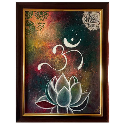 Om (Aum), peinture | Acrylique sur toile | Roshni Jashnani