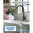 304 Stainless Steel Kitchen Sink Faucet with Pull Down Sprayer, High-Arc Single Handle Kitchen Faucet with Deck Plate-63434377