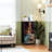 4 Drawer Dresser for Bedroom, Narrow Chest of Drawers, Wooden Top and Study Iron Frame 18"x37.5"-(WxH)