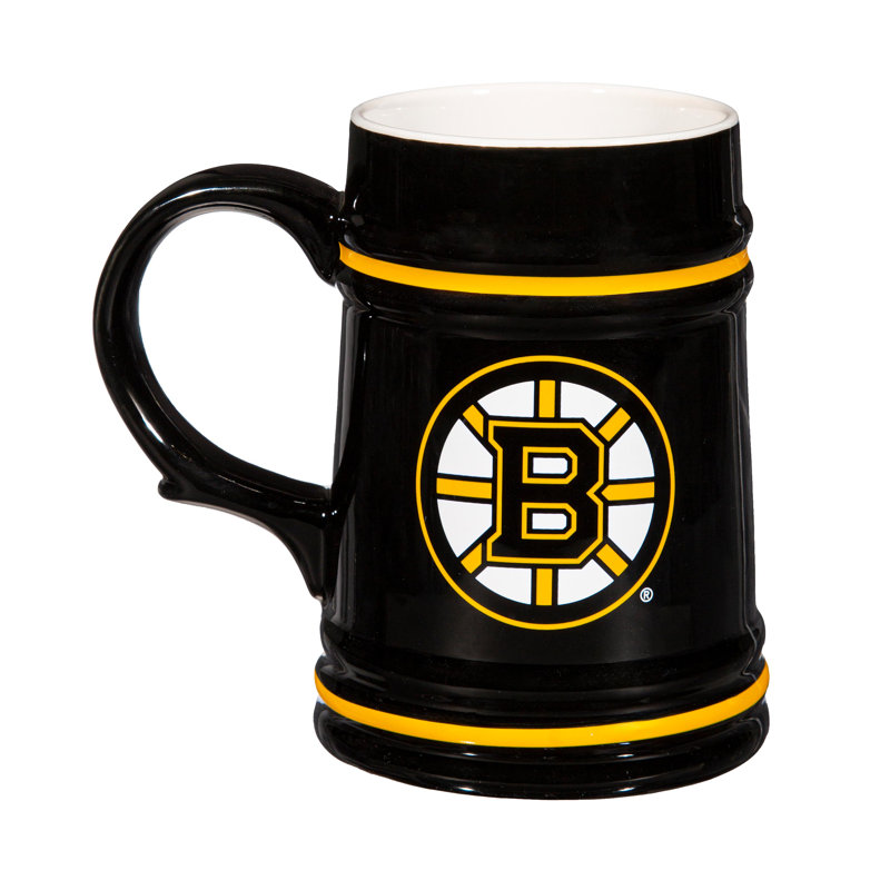 Boston Bruins Ceramic Stein Cup, 24oz