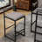 Aferdita Upholstered Counter Stool with Metal Frame-2004255302