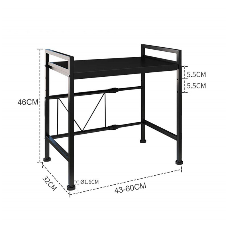 Naisaiah Steel Baker's Rack with Microwave Compatibility