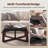 24" Wide Faux Leather Upholstered Square Ottoman-574127187