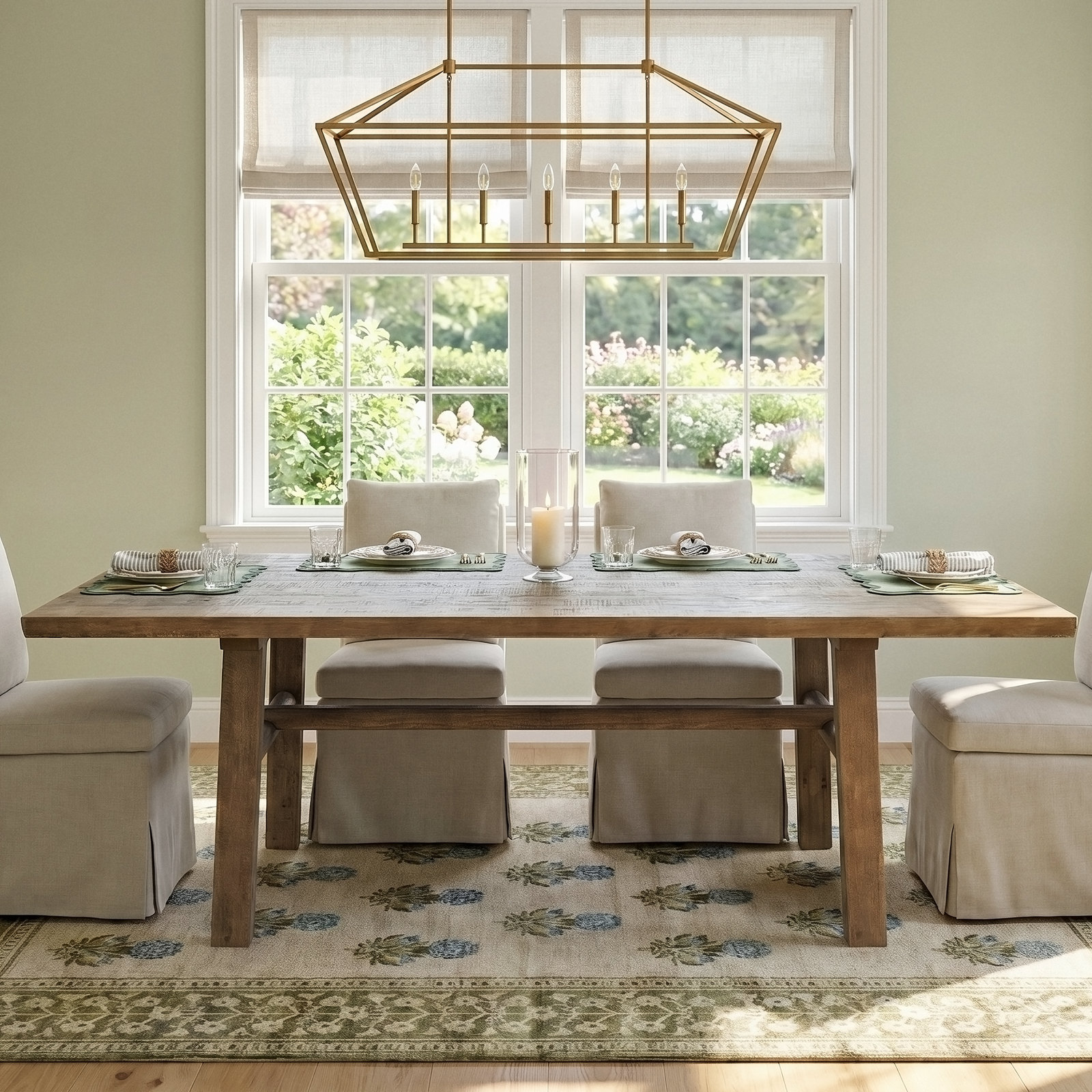 38" Pine Dining Table