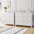 Modern 7-Drawer Dresser with Nickel Round Handles, Stylish Wood Organizer with Deep Drawers-56584293