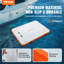 Quai flottant gonflable, plateforme de quai gonflable 10 X 8 pi, tapis de quai flottant antidérapant avec échelle détachable et sac de transport portable, radeau flottant pour plate-forme flottante pour la plage de l'océan-125973603