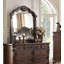 Commode en cerisier traditionnel traditionnel avec miroir