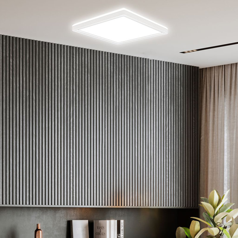 Crescentino LED Flush Mount, 3cm H x 24cm W x 24cm D