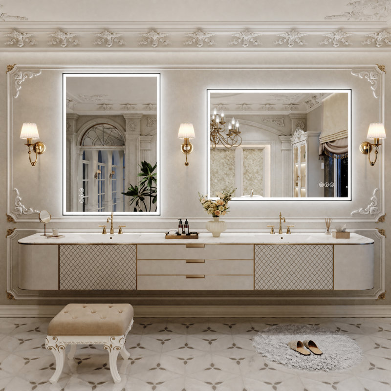 Miroir de salle de bain Lunara, 48 po x 36 po