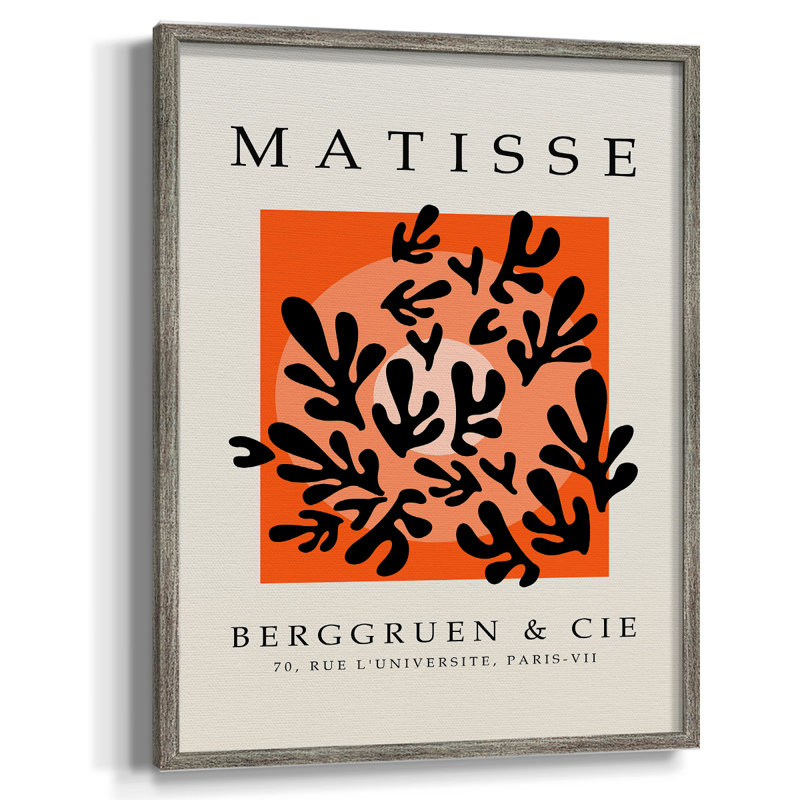 Matisse CEC XXIV, reproduction d'art encadrée - bois massif, H 11 po x l 9 po