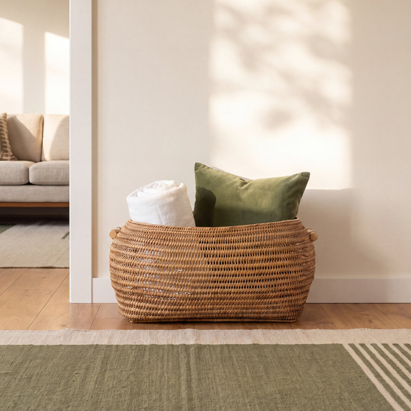 AllModern Tatiana Rattan Basket