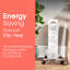 Abode 856 BTU Electric Radiator Space Heater with Adjustable Thermostat