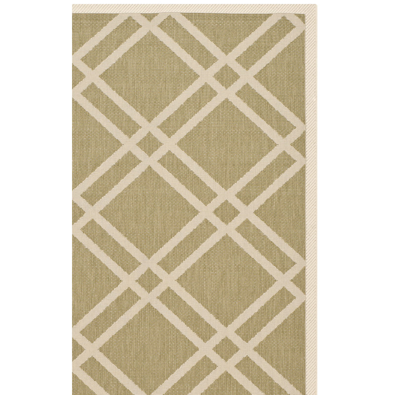 Arneshia Power Loom Beige Indoor/Outdoor Area Rug, Square 7'1
