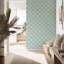 Deco Lily - Light Blue and Teal Wallpaper
