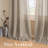 Linen Blended Textured Semi-Sheer Grommet Curtains - 37"/52" Widths Semi-Private & Light-Filtering Linen-Style Panels for Bedroom -299404359-299404363