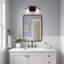 Meuble-lavabo moderne à 2 lumières à intensité variable dorée