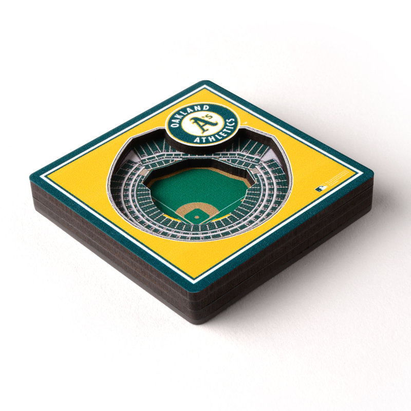 YouTheFan Wood Magnetic & Lettering, MLB Oakland Athletics