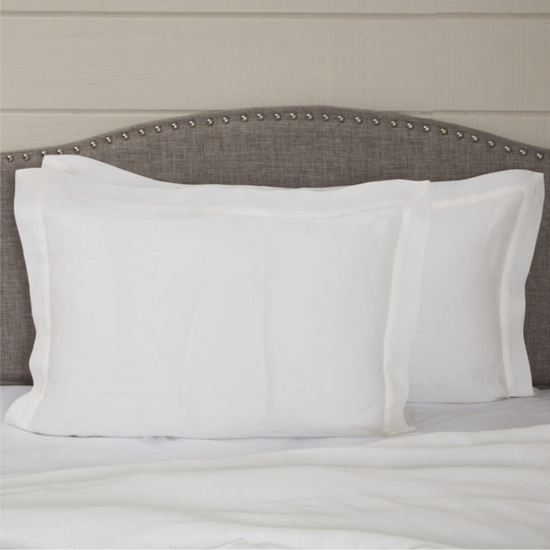 Provincial Linen White Standard Sham 27Lx21W, White