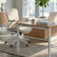 Chaise de bureau ergonomique en similicuir de qualité supérieure - chaise de bureau moderne à haut dossier avec accoudoirs rabattables en 3D, soutien lombaire à profondeur réglable et siège en mousse moulée ultra-épaisse-1682313409-1682313413