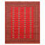 Tapis rouge Finha Peshawar Bokhara 7 pi 11 po x 9 pi 10 po