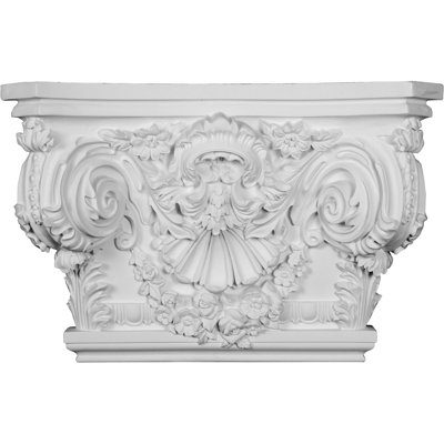 Rose Capitale (convient aux pilastres jusqu'à l 19 1/4 po x P 2 5/8 po)