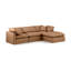 Canapé modulaire en similicuir 4 pièces Itala-94482367