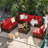 6 - Person Outdoor Wicker Patio Conversation Furniture Set-431616894