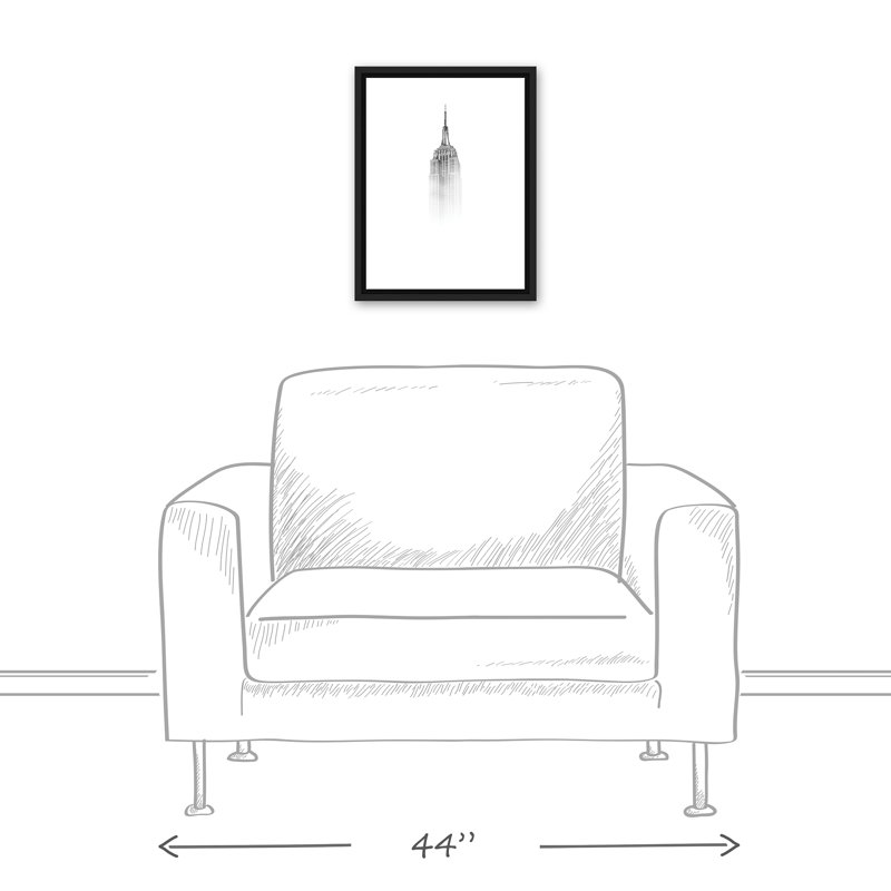 «Empire State Building In Fog», reproduction sur toile