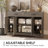 Bundrage 47.2'' Sideboard, Kitchen Island, Barn Door Storage Cabinet with Two Drawers-233108482