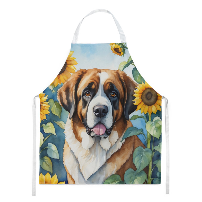 Tablier Saint-Bernard en tournesols