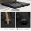 Parasols et accessoires de parasol avec Hdpe noir et base de poids en porte-à-faux de patio de 7,9 po