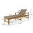 Hampton Wood + Wicker Chaise Lounge-902233500