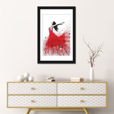 « rose danse », impression sur toile