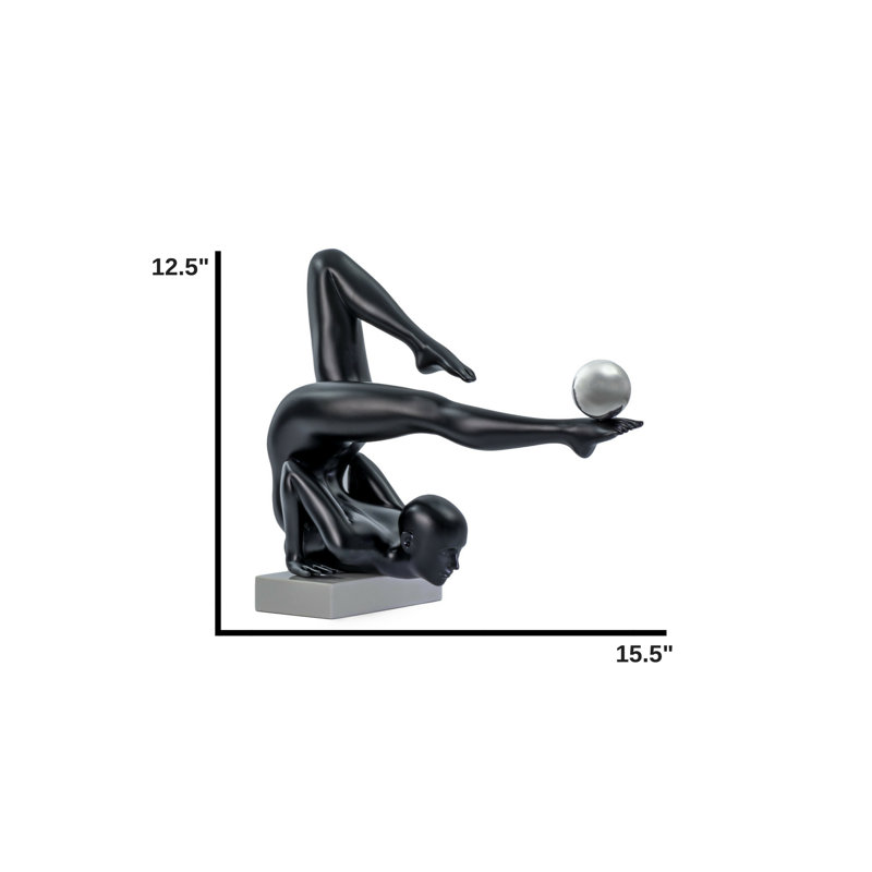 Figurine Tickmacrevan, Noir / argent