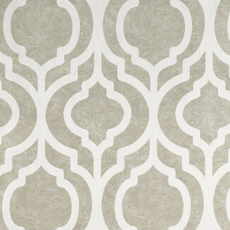 Taupe Trellis Print Blackout Grommet Curtain Panel, 40" x 84"