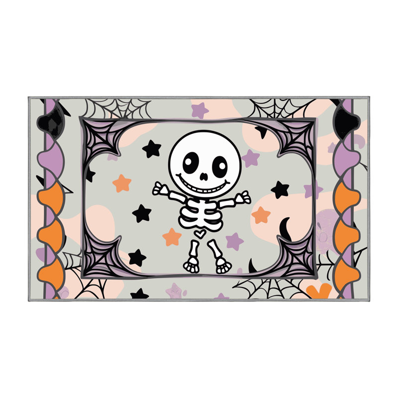 Tapis de vacances d'Halloween The Holiday Aisle®, Rectangulaire 8 pi x 12 pi