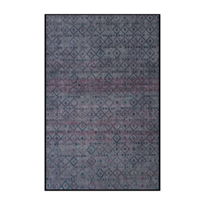 Tapis décoratif multicolore à motif abstrait