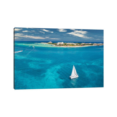 Sailing In The Sea by Jonathan Ross Photography - Wrapped Canvas Print
