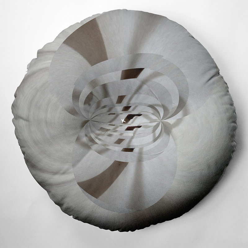 264_Oreiller de sol touffeté bohème et éclectique 4, 26 po x 26 po